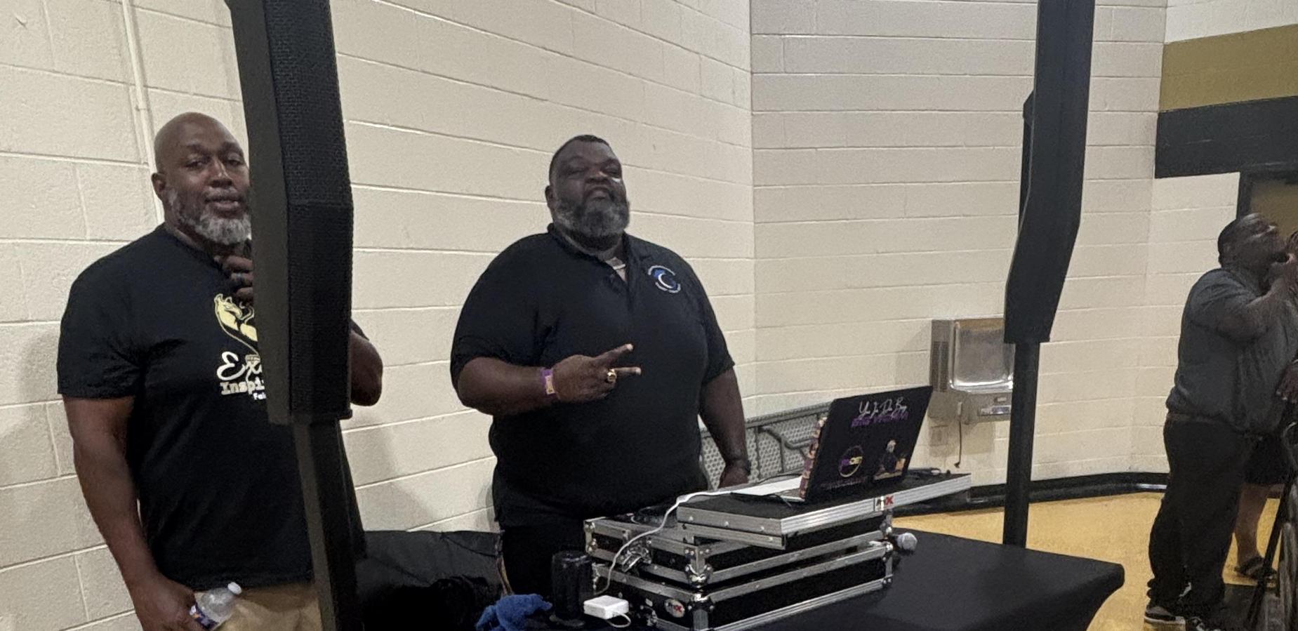 Principal Brunson creating a vibe at convocation
