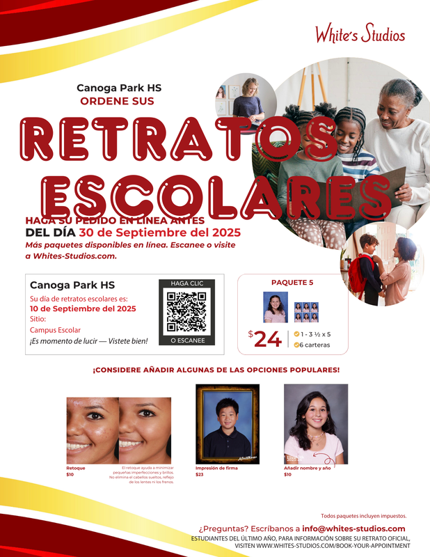 Picture Day Flyer in Spanish with details about day