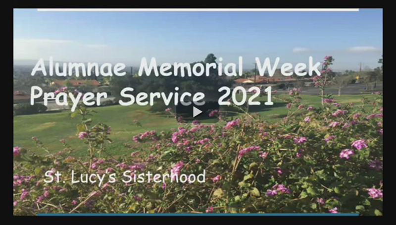 Photo of the Alumnae Memorial Week Prayer Service video