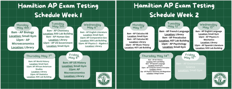 ap schedule