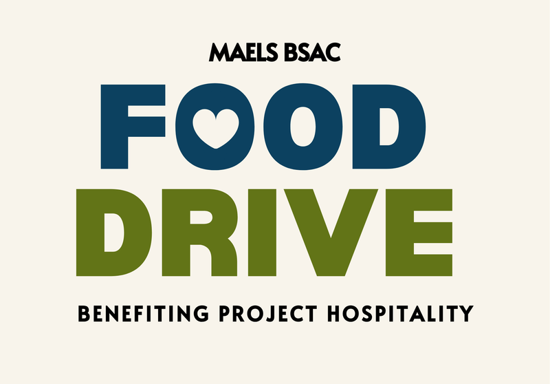 maels bsac food drive for project hospitality