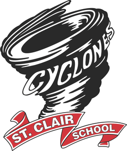 The St. Clair Cyclone school logo