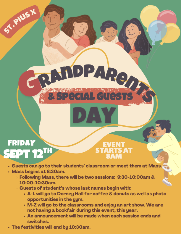 Grandparents' & Special Guests' Day ~ Friday, September 12th!