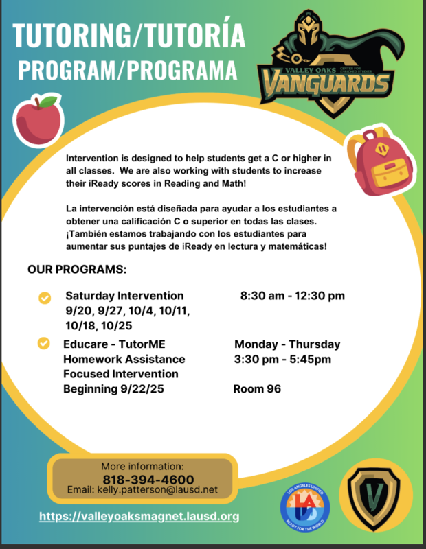 Tutoring information