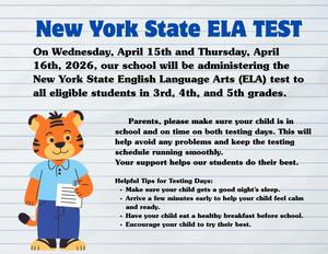 pic of tiger with ela test reminder