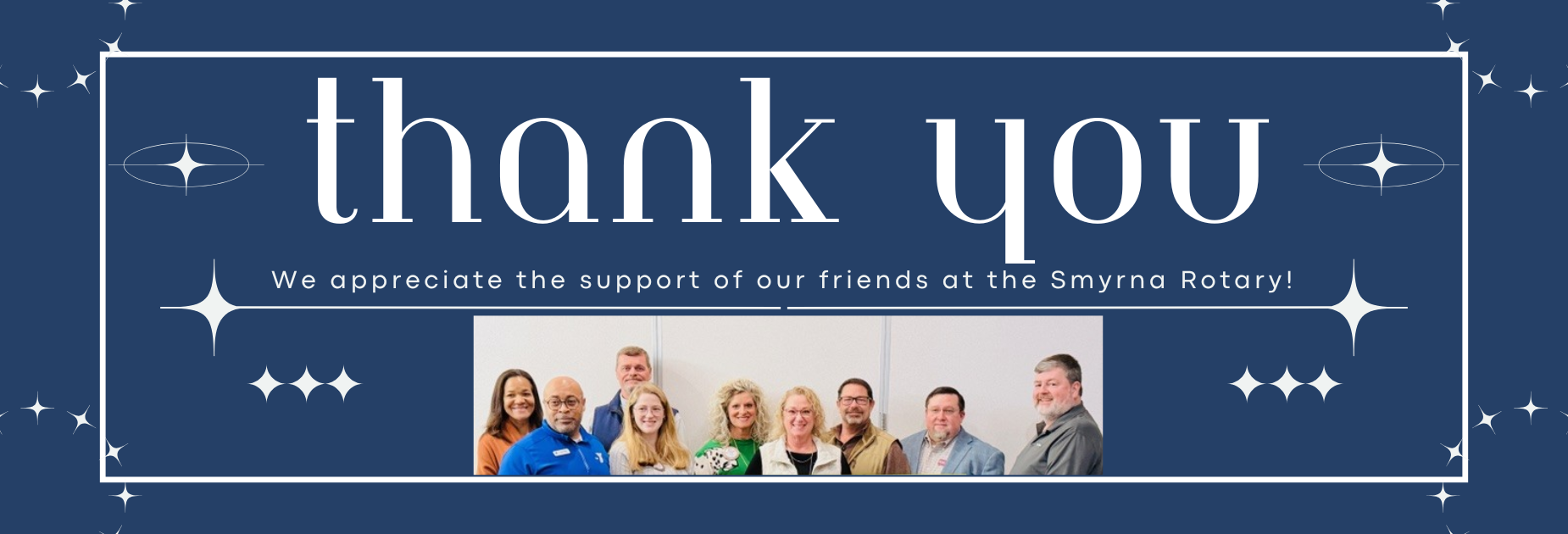 Thank you to the Smyrna Rotary for supporting our school.