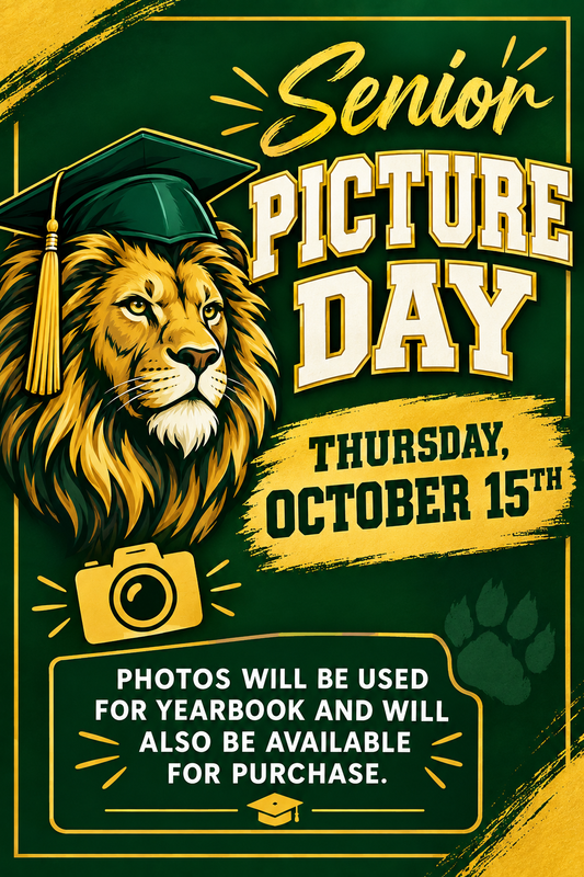 Senior 2027, Picture Day, October 15th!