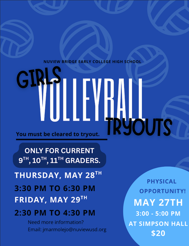 Girls Volleyball Tryouts
