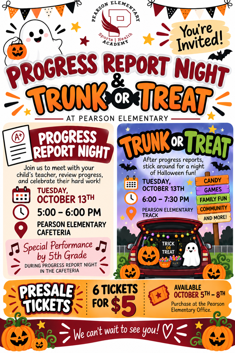 🎃📚 Mark your calendars, Pearson Families! Featured Photo