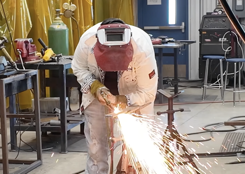 Welding Student
