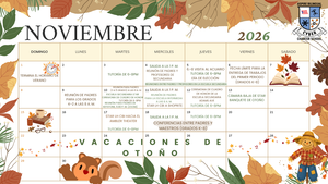 November Calendar Spanish