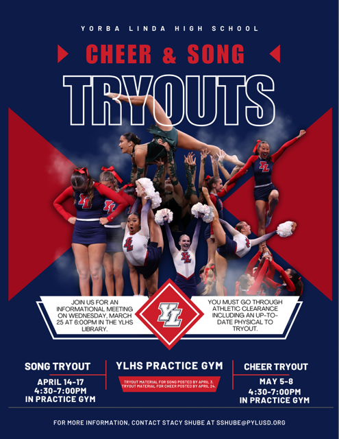 Cheer and Song Tryouts