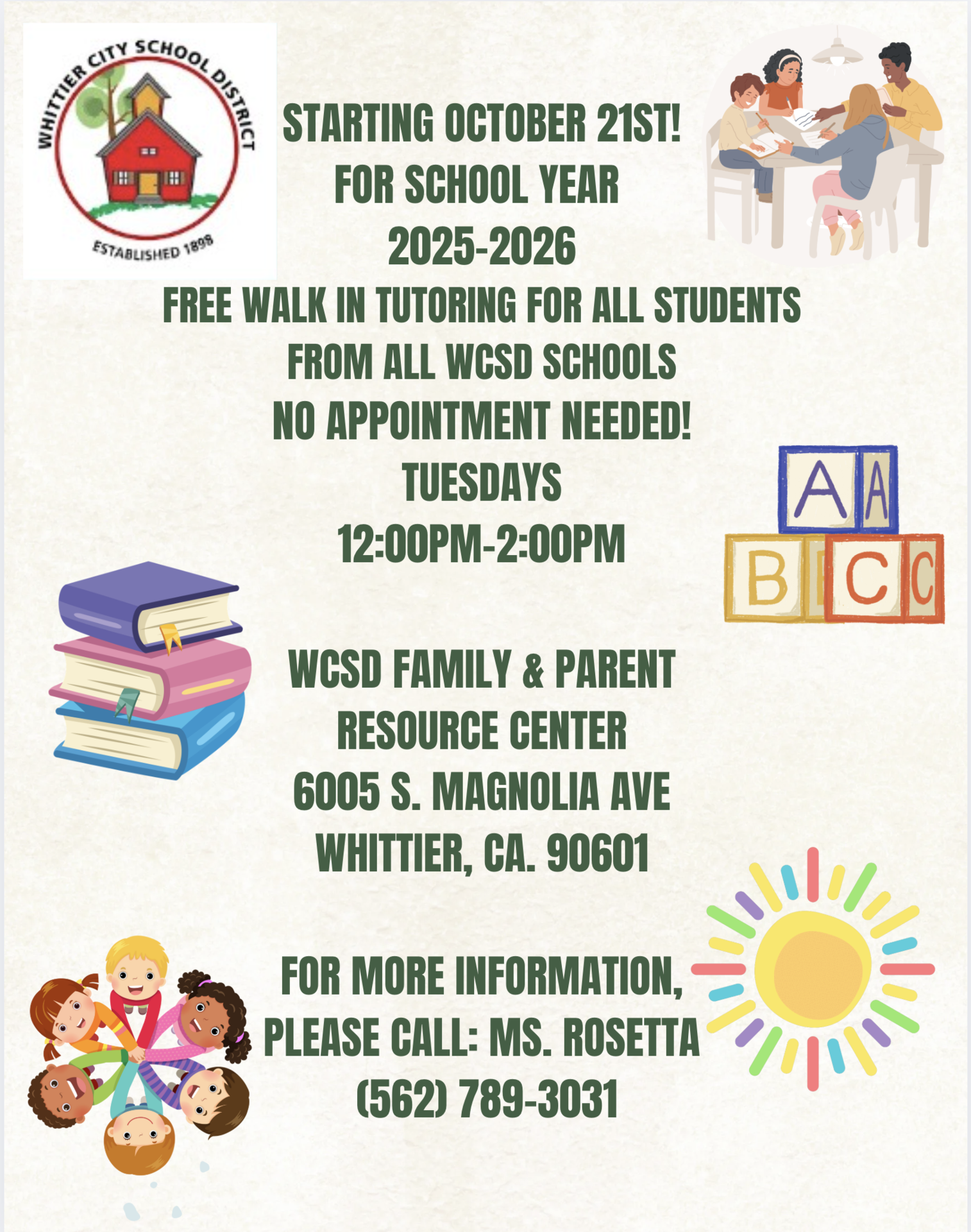 tutoring flyer english