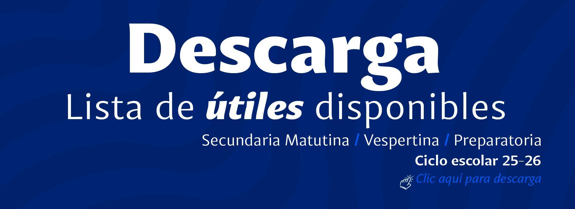 UTILES SECUNDARIA