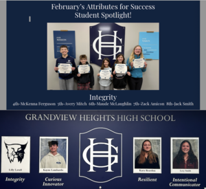 Featured students graphic