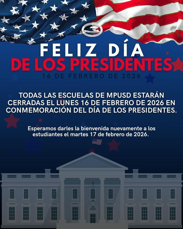 Presidents' Day February 16, 2026 Spanish