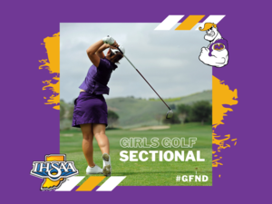 promo graphic - IHSAA girls golf sectional