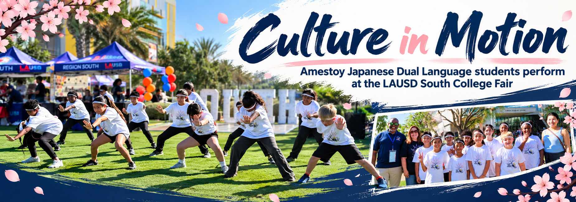 Students perform and families enjoy activities at Amestoy&rsquo;s International Festival.
