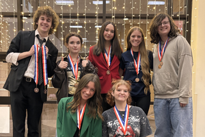 FHS Academic UIL team with their medals from the district competition