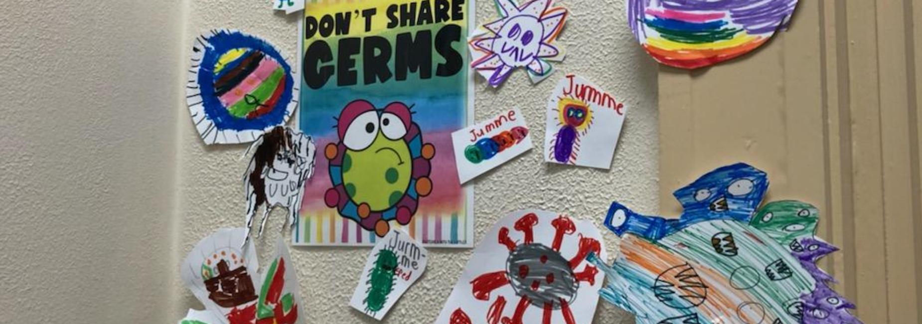 student illustrated germs