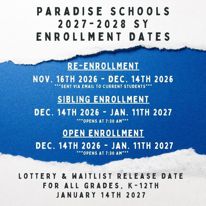 graphic with enrollment dates
