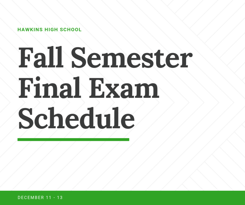 Fall Finals Schedule Featured Photo