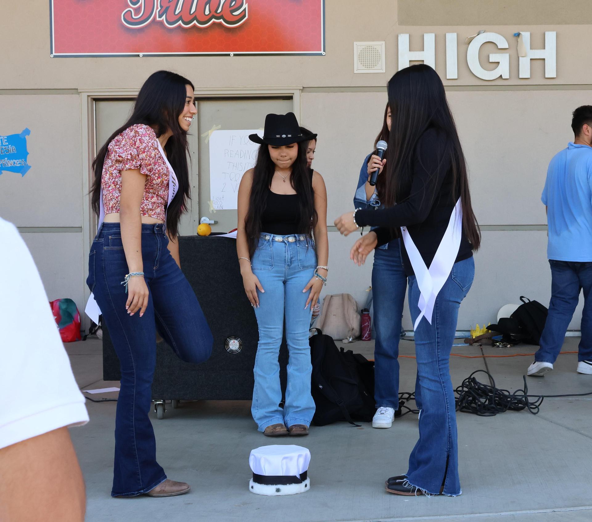 students dressed in western wear