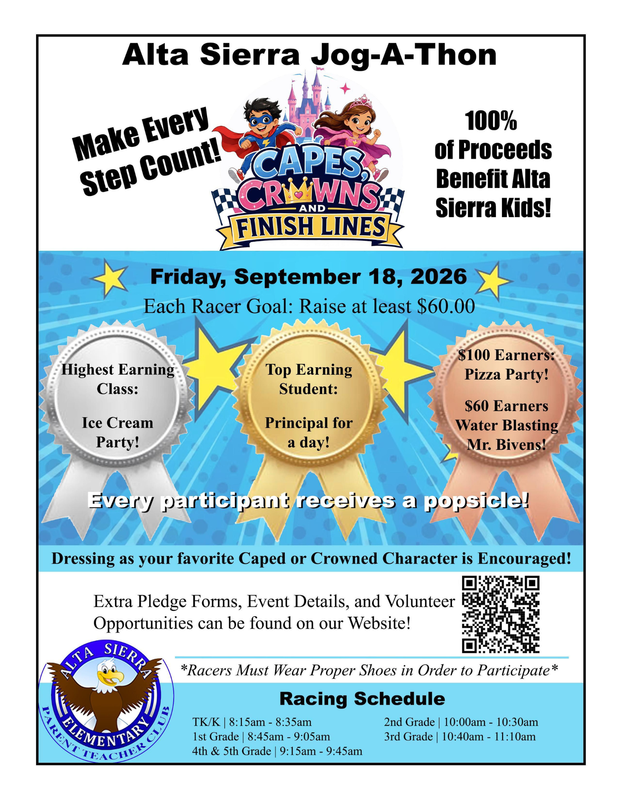 Join us this Friday for the Jog-a-thon.