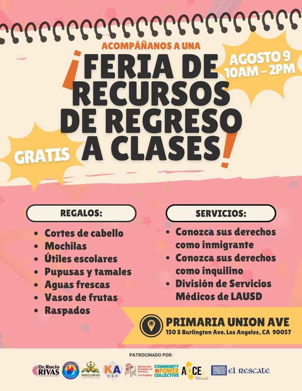 Feria de Recursos de Regreso a Clases