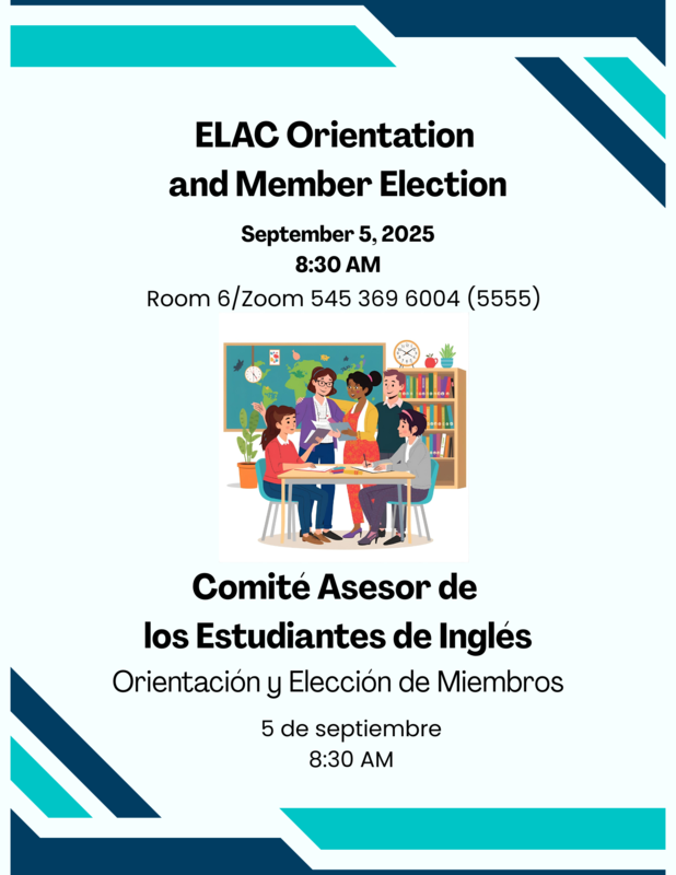 ELAC Orientation and Member Election