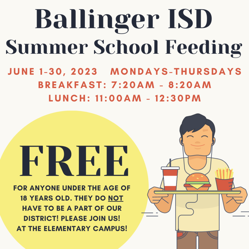 Ballinger ISD Summer School Feeding Ballinger ISD