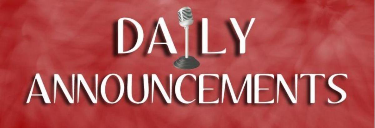 Daily Announcement