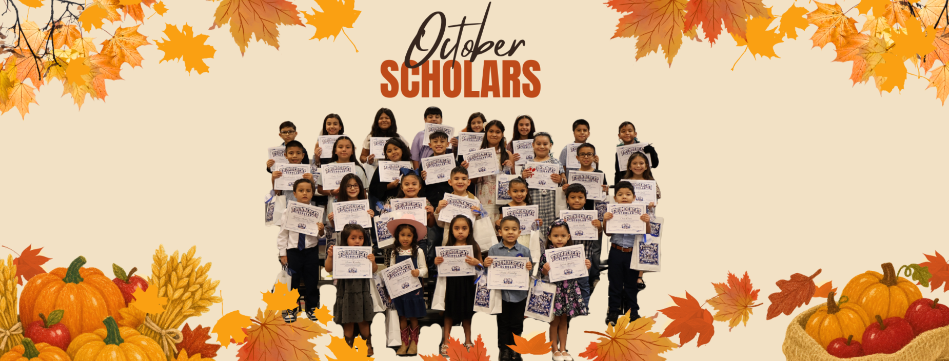 Congratulations to our October scholars at Gorena Elementary.