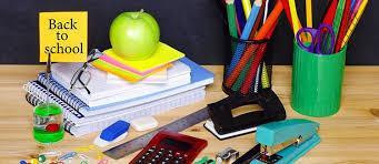 image of vairous school supplies