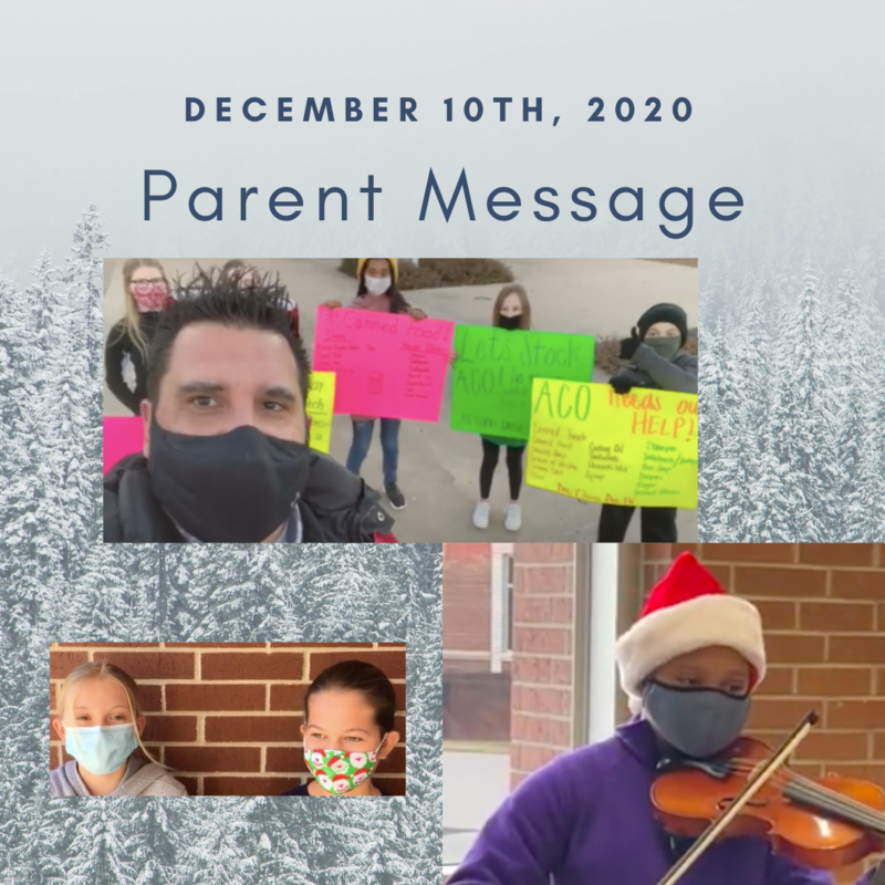 SCIS Parent Message: December 10th, 2020 Featured Photo
