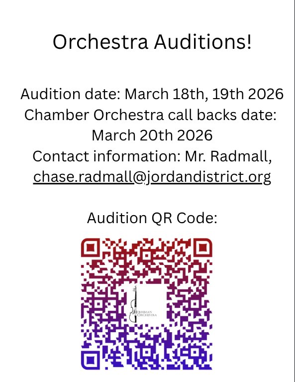 Orchestra Auditions Flyer