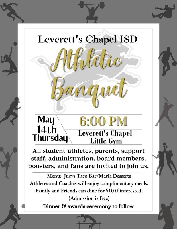 Athletic Banquet graphic.