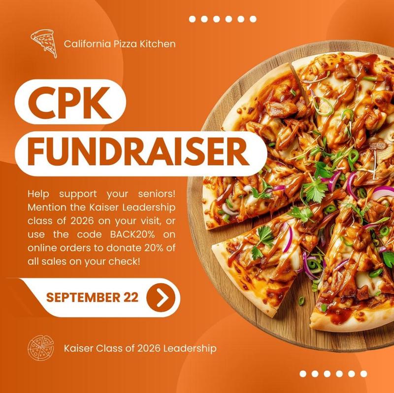 Class of 2026 CPK Fundraiser, 9/22/2025