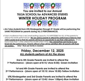 2025 Winter Holiday Program