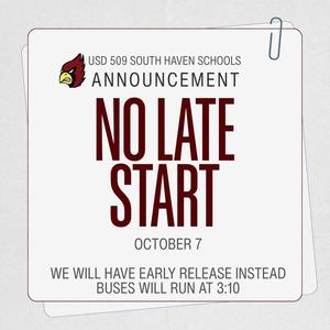 No late start