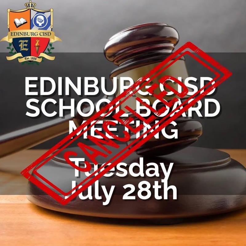 Board Meeting Cancelled