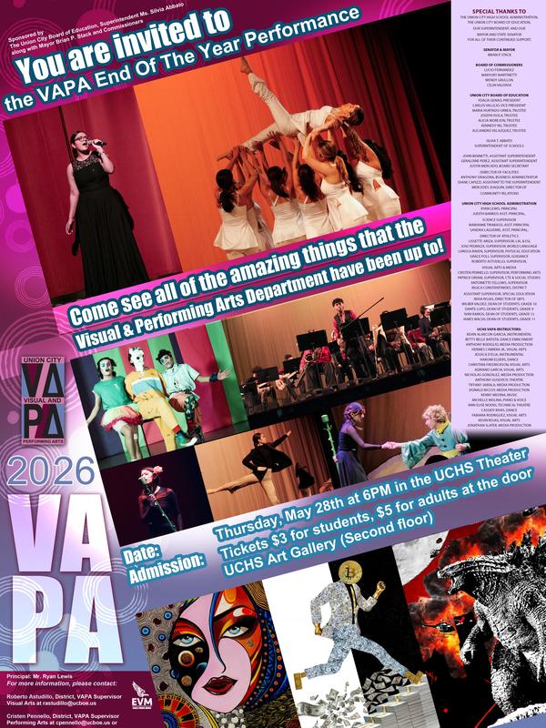 VAPA End of The Year Performance Flyer