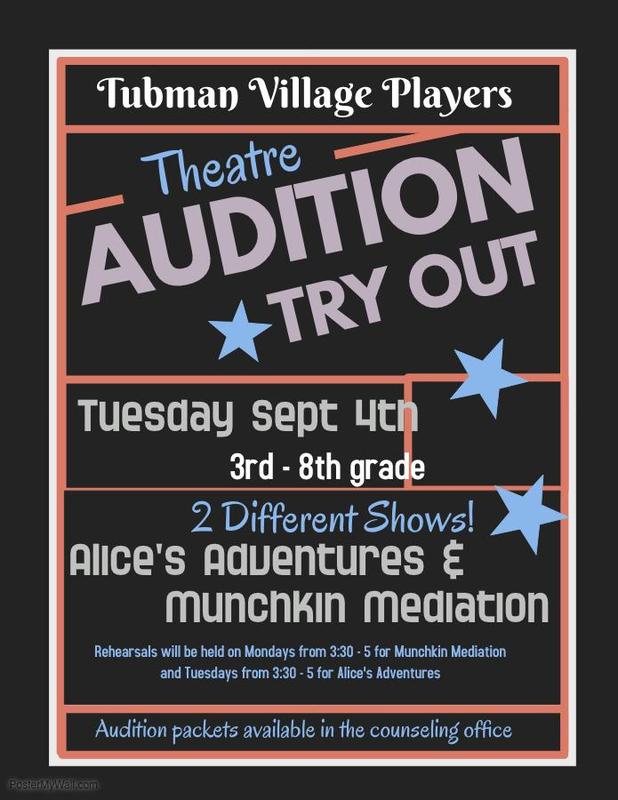 Theatre Auditions Sept. 4th! Featured Photo