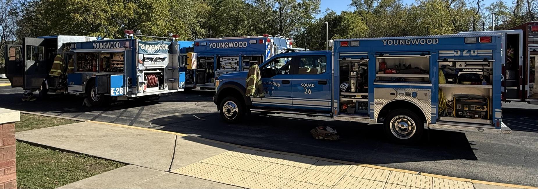 fire trucks