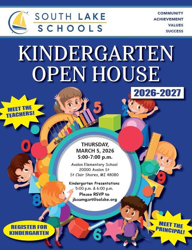 2026-2027 Kindergarten Enrollment Open House