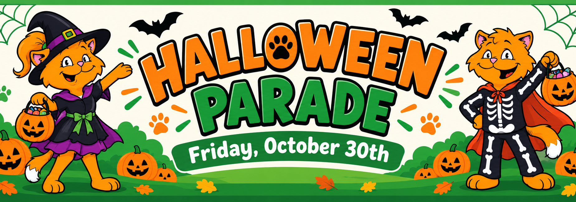 Halloween parade friday october 30th.