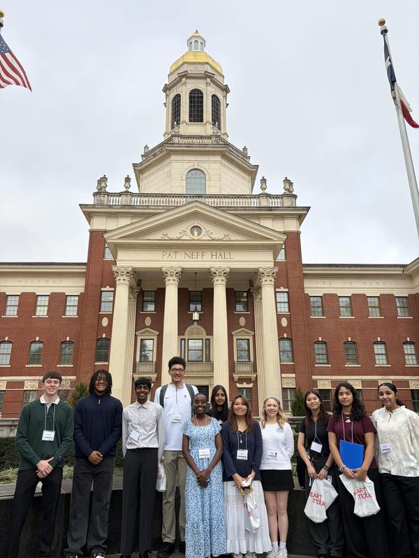 A group photo of THS students competing in the Regional History Fair