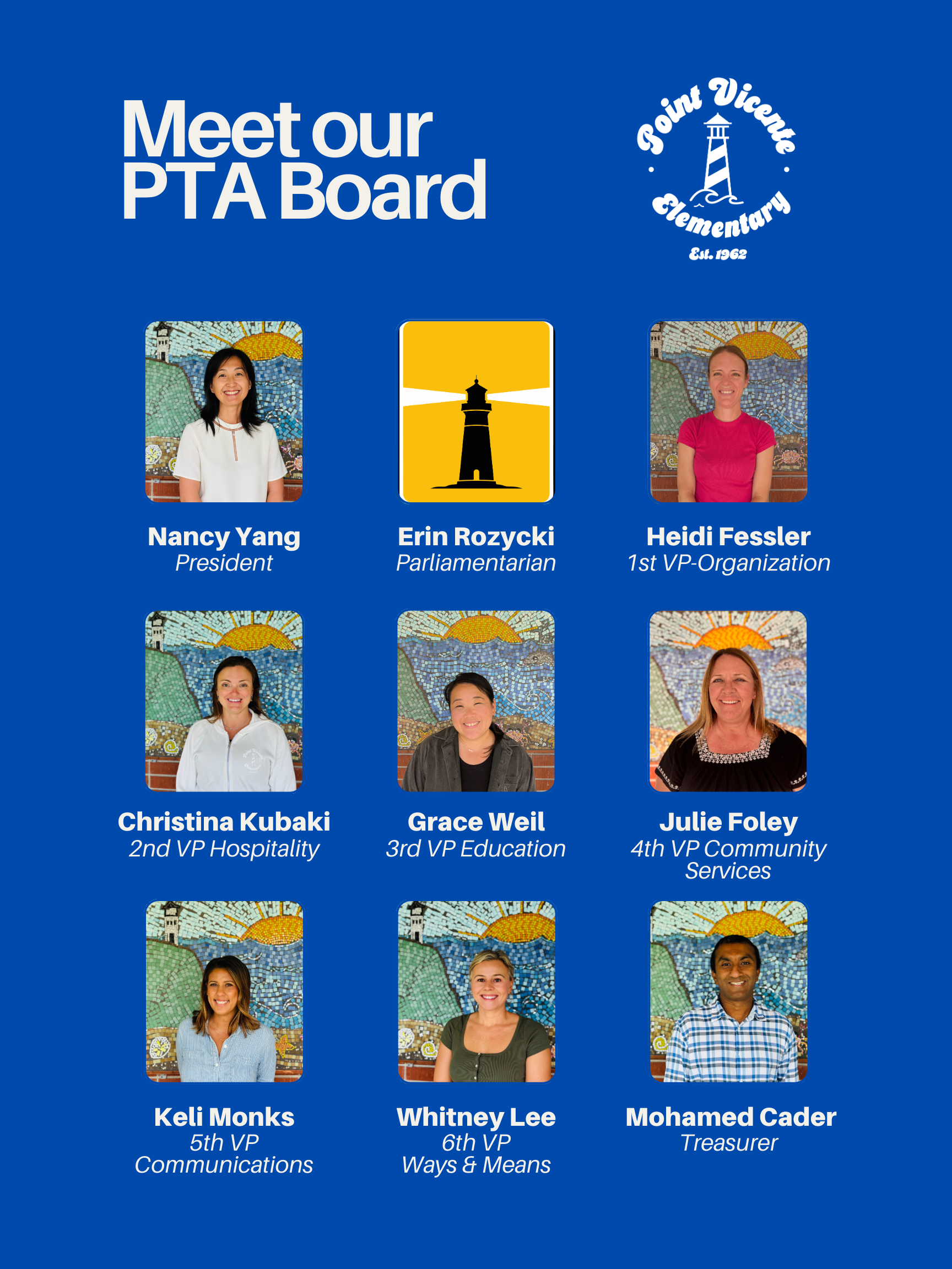 PTA Board 2025-2026 profile pictures