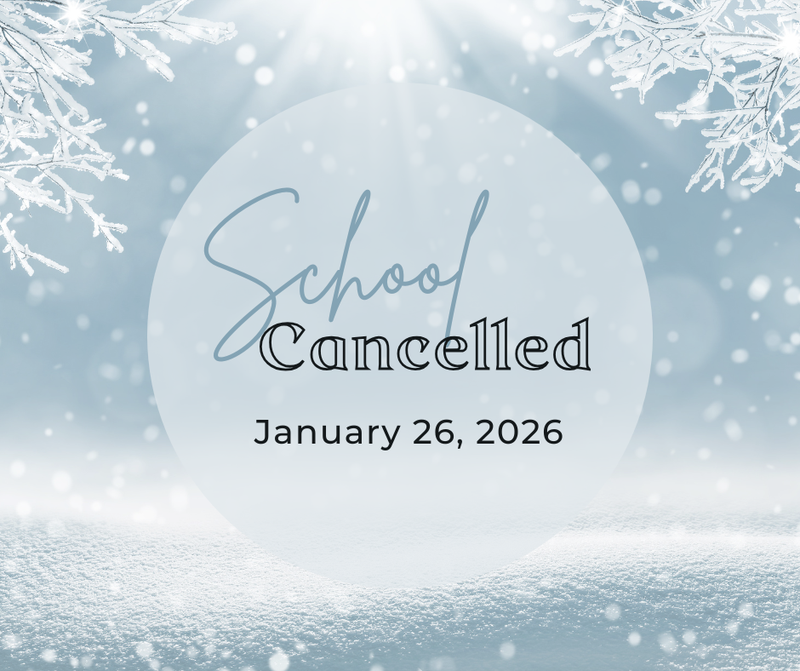No School Monday, January 26, 2026