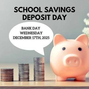 Due to early release on Friday - Bank Day has been moved to Wednesday, December 17th